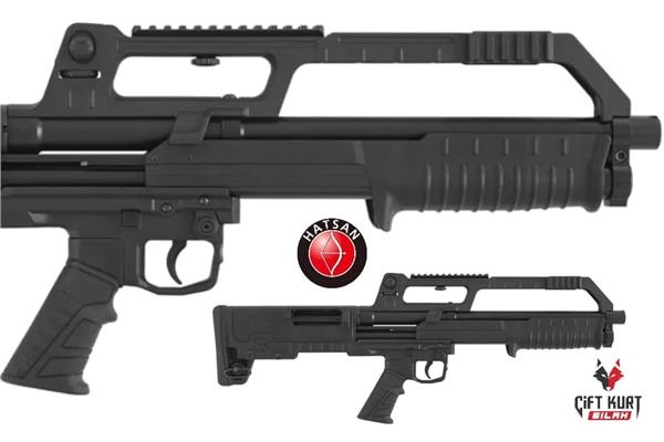 Hatsan BULLTAC 12 Bullpup Şarjörlü Pompalı Siyah Av Tüfeği